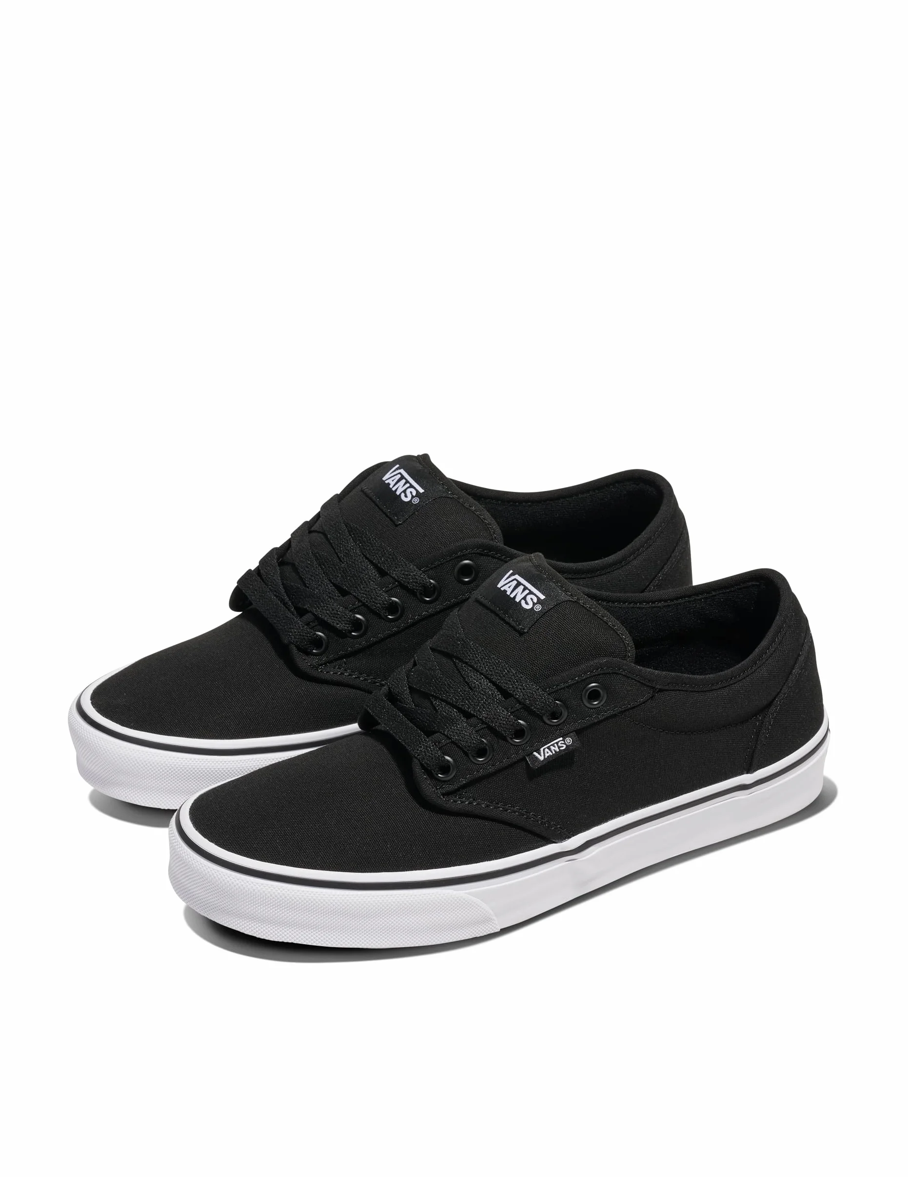 Vans Męski Atwood Canvas Trainers, Black/Black