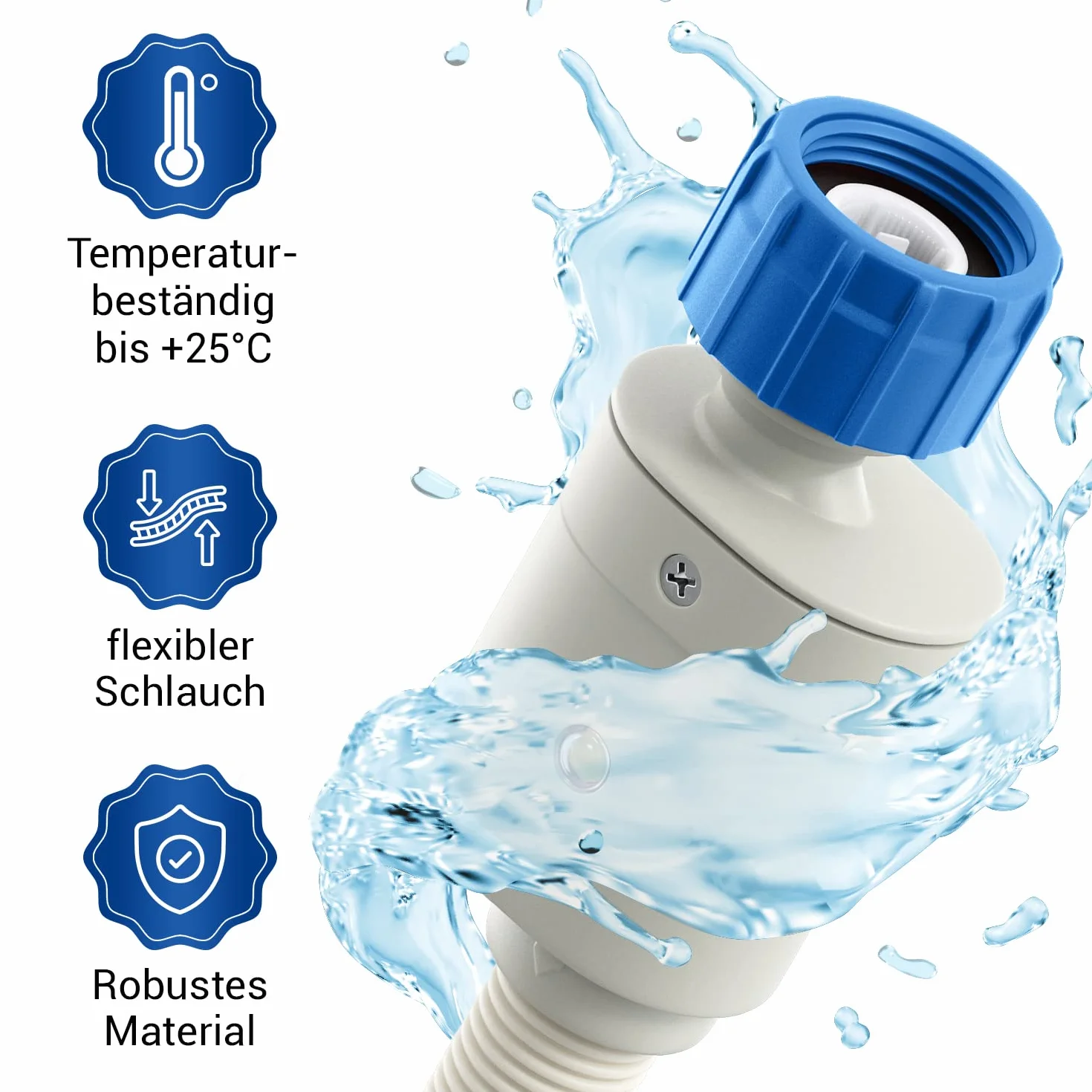VIOKS Wąż dopływowy AQUASTOP 4,0 m do pralki/zmywarki Gorenje
