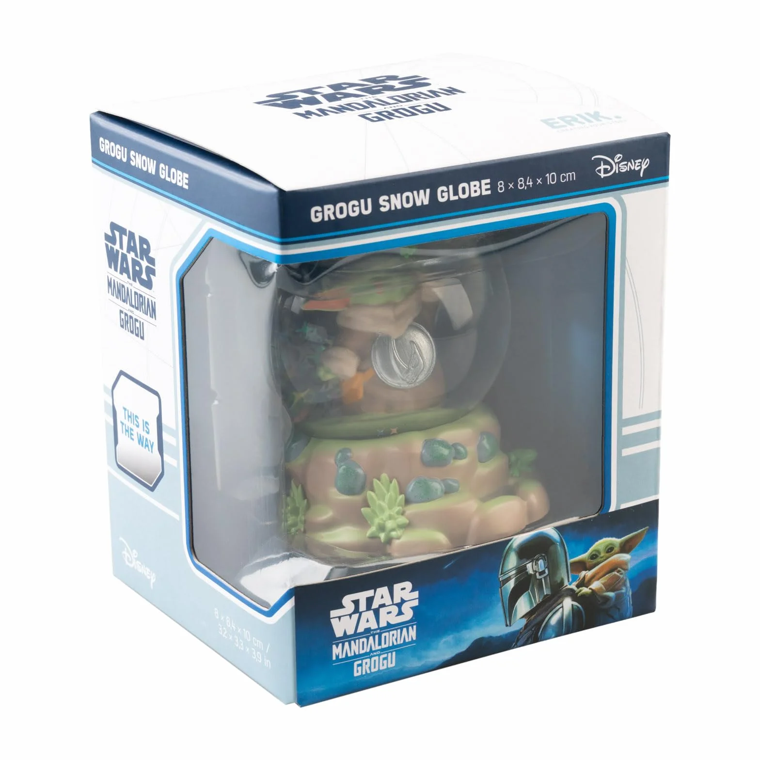 Grupo Erik Snow Globe - Star Wars The Mandalorian and Grogu Gifts for Christmas | Snow Globes for Adults & for Children | Star Wars Gifts under 15 Pounds