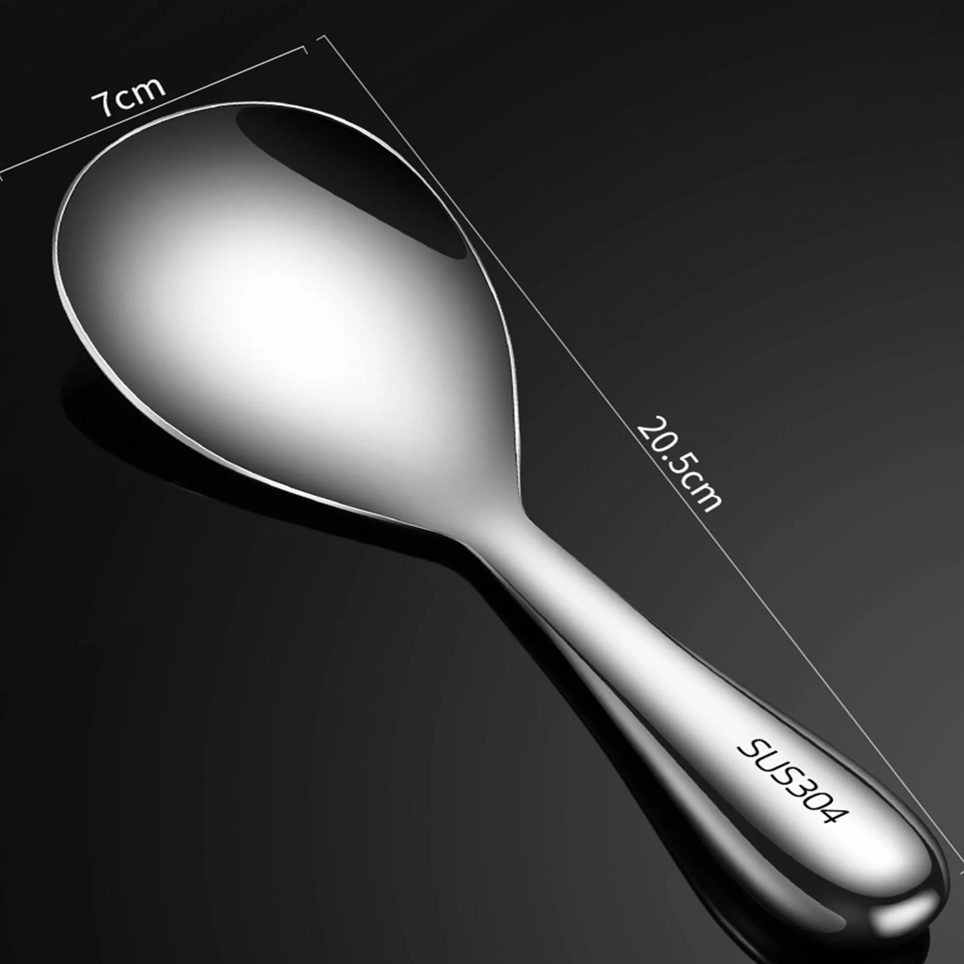 Łyżka do serwowania risotto 304 stal nierdzewna 20.5cm x 7cm