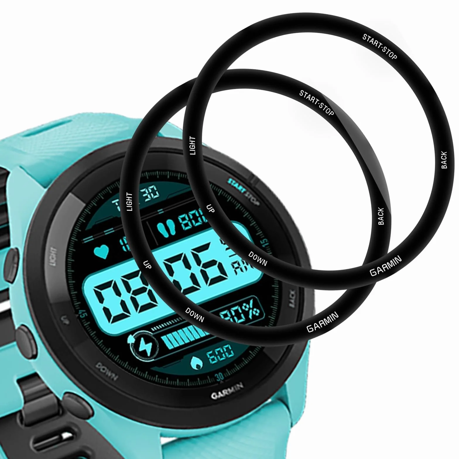 2 sztuki szkła ochronnego do Garmin Forerunner 265 szkło pancerne, folia ochronna do Garmin Forerunner 265, szkło ochronne, miękka folia ochronna TPU HD, ochrona wyświetlacza, odporne na