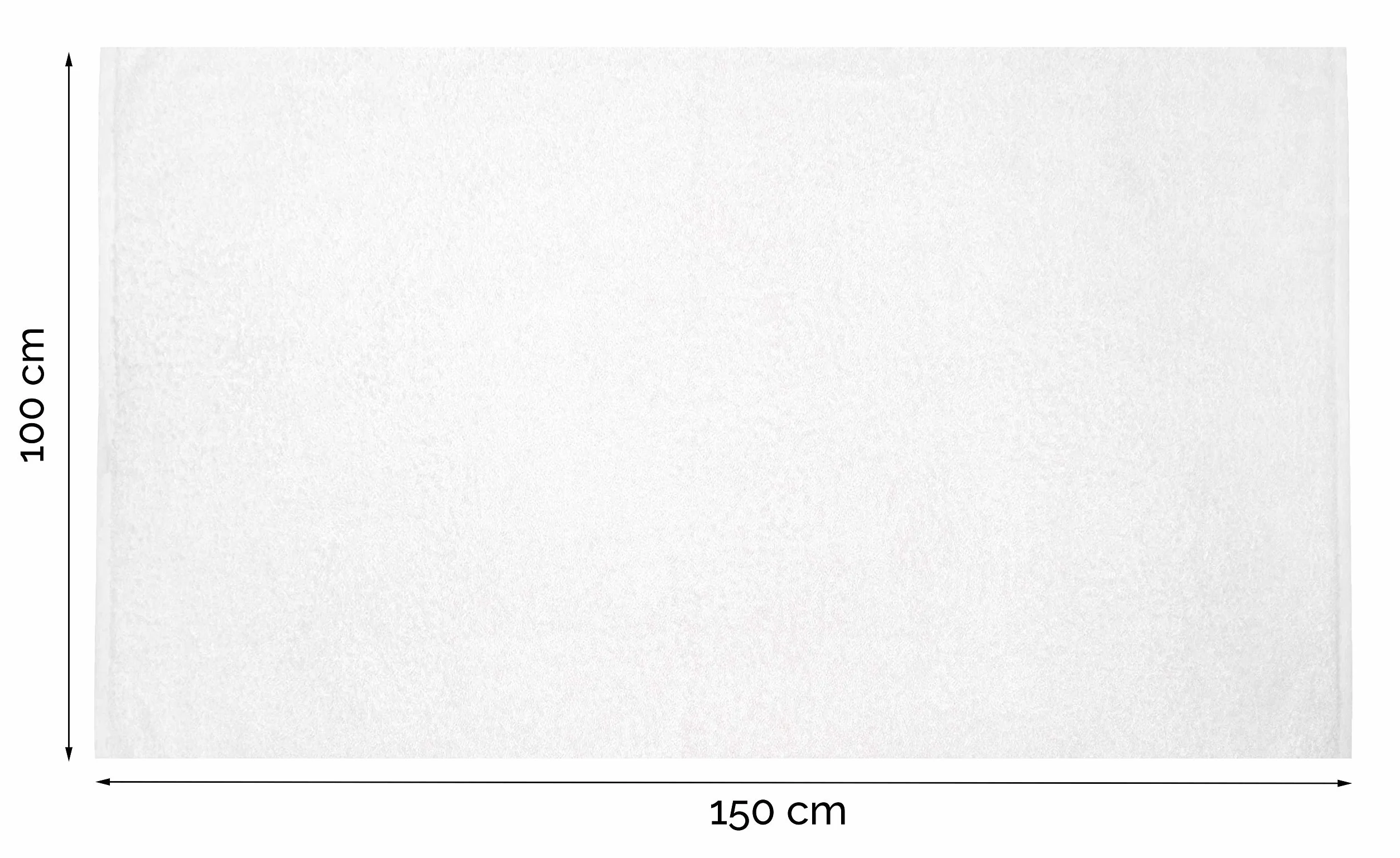 ZOLLNER Ręczniki Hotelowe Premium 2 Szt. Białe, 100% Bawełna, 100x150 cm