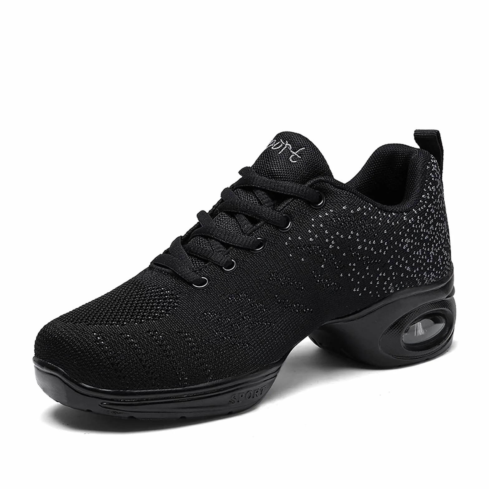 CERYTHRINA Damskie buty jazzowe, sznurowane trampki, nowoczesne buty do tańca, na platformie, do chodzenia, tańca